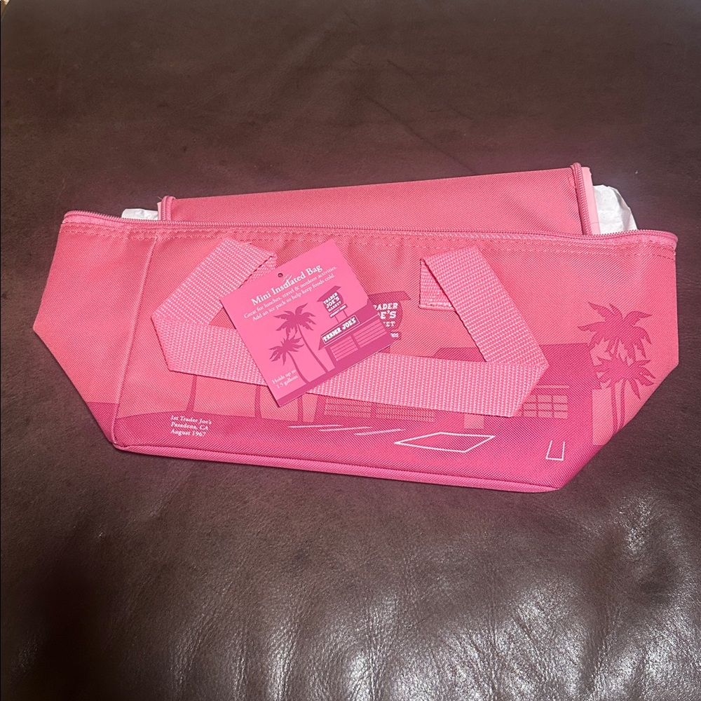 Trader Joe's Pink mini Insulated Bag